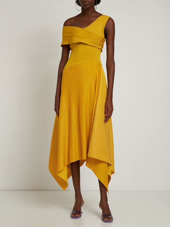 Az Factory: MIDIKLEID AUS STRICK - Gelb - women_1 | Luisa Via Roma