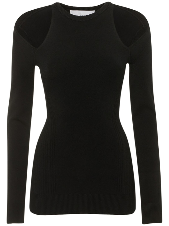 Az Factory: Kompaktes Oberteil aus Strick - Schwarz - women_0 | Luisa Via Roma