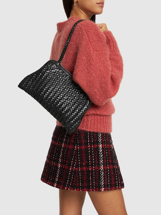 Bembien: Le Sac woven leather shoulder bag - Black - women_1 | Luisa Via Roma
