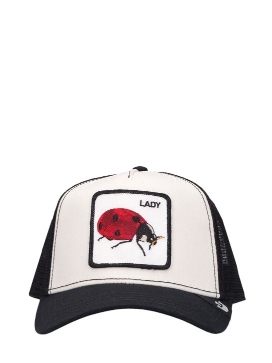 Goorin Bros: The Lady Bug trucker hat w/patch - White - men_0 | Luisa Via Roma
