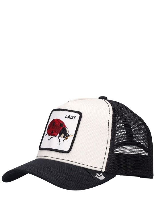 Goorin Bros: The Lady Bug trucker hat w/patch - Beyaz - men_1 | Luisa Via Roma