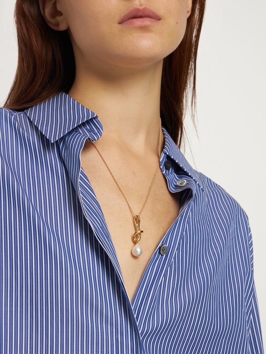 Missoma: Knot pearl drop necklace - women_1 | Luisa Via Roma