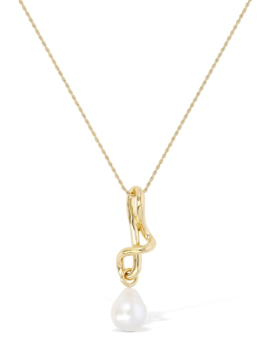 Missoma: Knot pearl drop necklace - women_0 | Luisa Via Roma