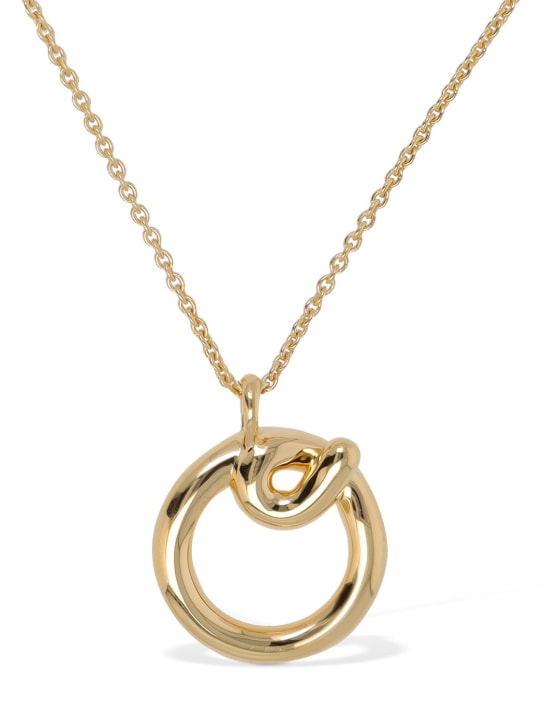 Missoma: Curvy molten "O" pendant necklace - Altın Rengi - women_0 | Luisa Via Roma