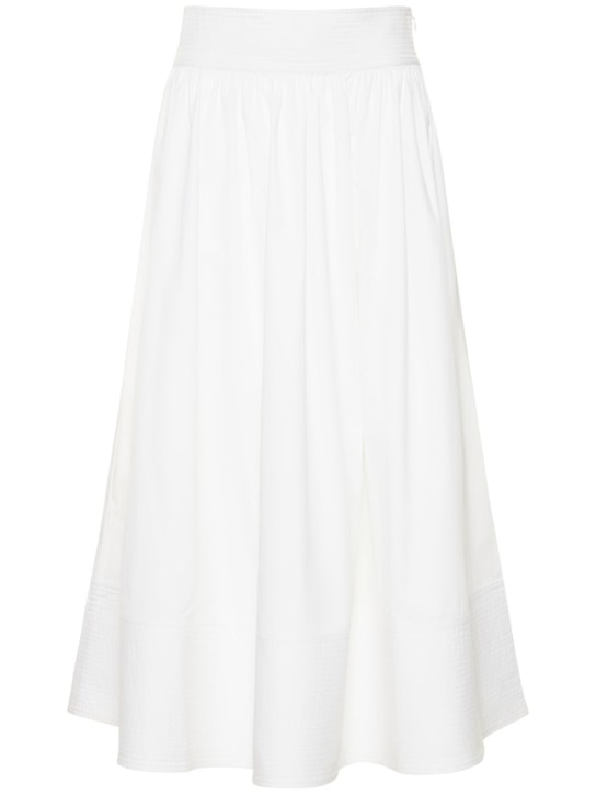 CO: Falda midi de popelina de algodón con cintura alta - women_0 | Luisa Via Roma