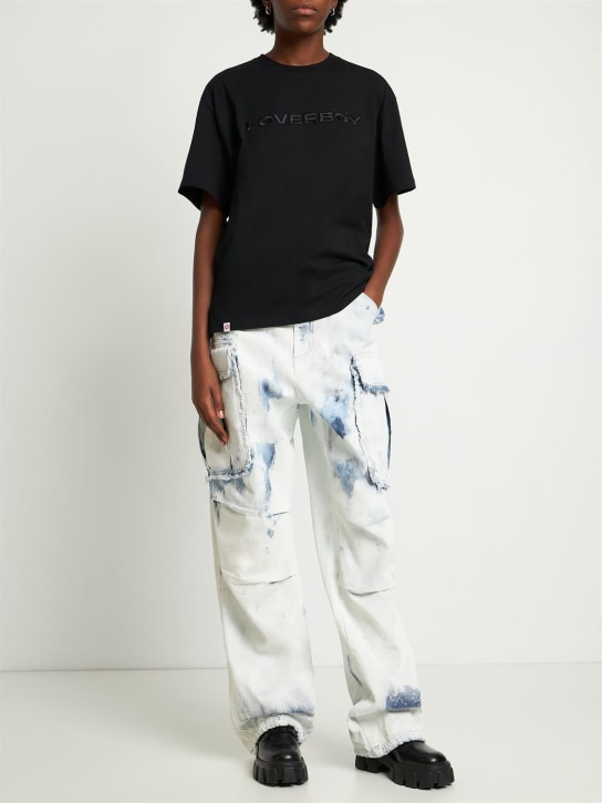Vivi cotton denim military cargo pants - Thumbnail 2