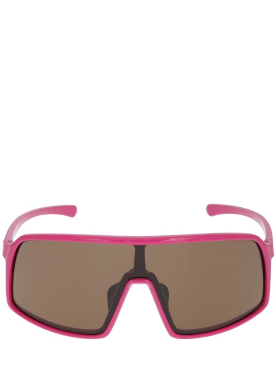 Giuseppe Di Morabito: Squared mask sunglasses - Fuchsia/Smoke - women_0 | Luisa Via Roma