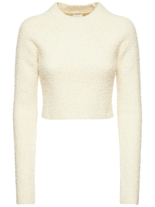 Alix Nyc: Suéter de jersey con orificios para los pulgares - Blanco - women_0 | Luisa Via Roma