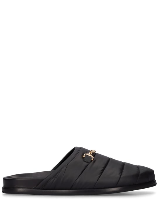 Hyusto: Quincy cozy slippers - Black - men_0 | Luisa Via Roma