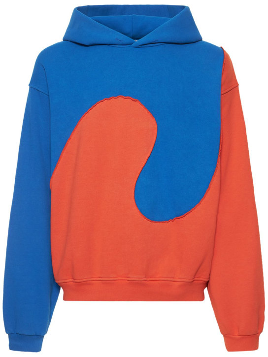 ERL: Cotton blend swirl hoodie - men_0 | Luisa Via Roma
