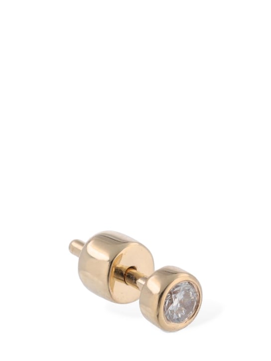 Maria Black: 14kt & diamond dot mega mono earring - Gold/Crystal - women_0 | Luisa Via Roma