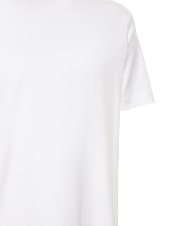 Brunello Cucinelli: T-shirt en coton à col ras-du-cou - men_1 | Luisa Via Roma