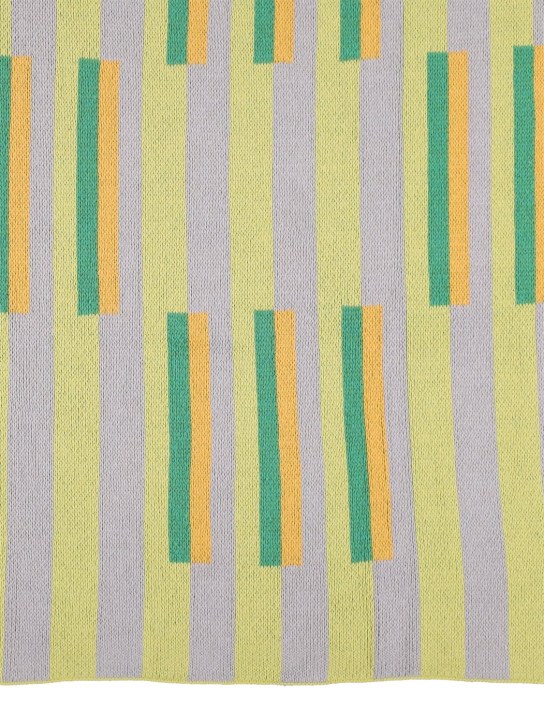 Dusen Dusen: Coperta Bars in maglia di cotone - Multicolore - ecraft_1 | Luisa Via Roma