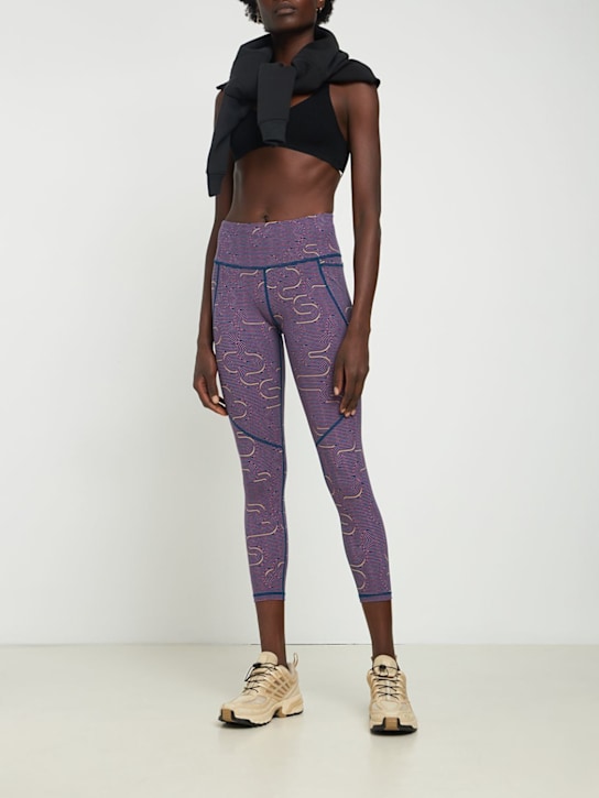 Sweaty Betty: Leggings Power Work Out con cintura alta 7/8 - Púrpura/Negro - women_1 | Luisa Via Roma