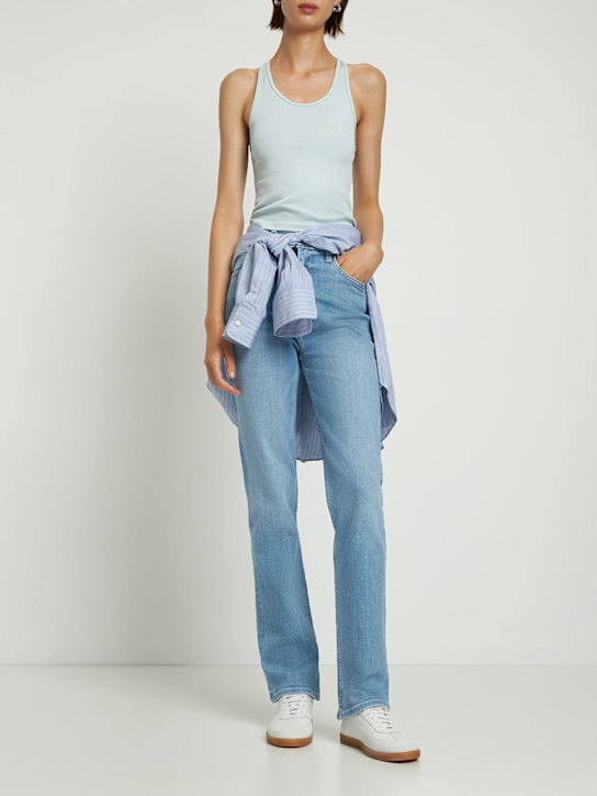 Sweaty Betty: Spring シームレスクロップドタンクトップ - ライトブルー - women_1 | Luisa Via Roma