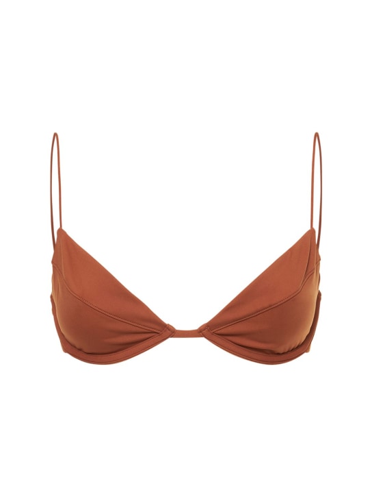 Ziah: Top de bikini Almond - Café - women_0 | Luisa Via Roma