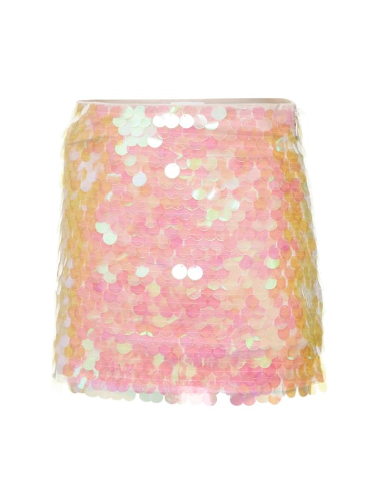 Helmut Lang: スパンコールミニスカート - ホワイト - women_0 | Luisa Via Roma