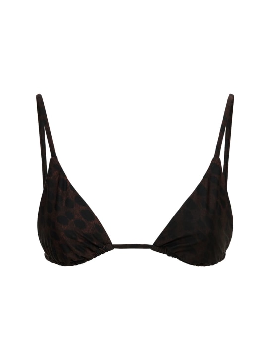 Weworewhat: Top bikini LVR Exclusive Cooper - Nero/Marrone - women_0 | Luisa Via Roma