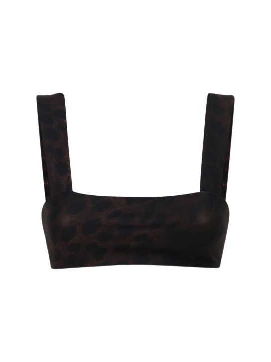 Weworewhat: LVR独家窄边运动内衣 - 棕色/黑色 - women_0 | Luisa Via Roma