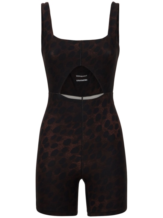 Weworewhat: LVR Exclusive - Body ajouré - Marron/Noir - women_0 | Luisa Via Roma