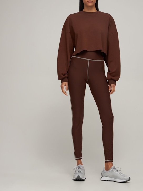 Weworewhat: LVR Exclusive – Sweat-shirt court Active - Marron - women_1 | Luisa Via Roma