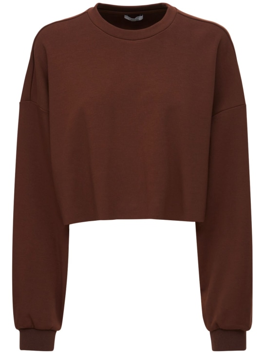 Weworewhat: LVR Exclusive – Sweat-shirt court Active - Marron - women_0 | Luisa Via Roma