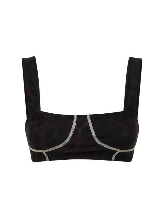 Weworewhat: LVR Exclusive - Haut corset - Marron/Noir - women_0 | Luisa Via Roma