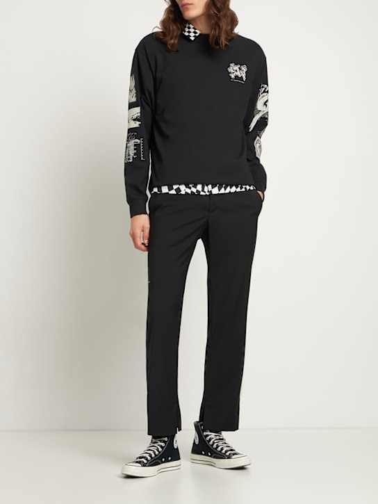 MSFTSrep: FORMELLE HOSE AUS WOLLMISCHUNG - Schwarz - men_1 | Luisa Via Roma