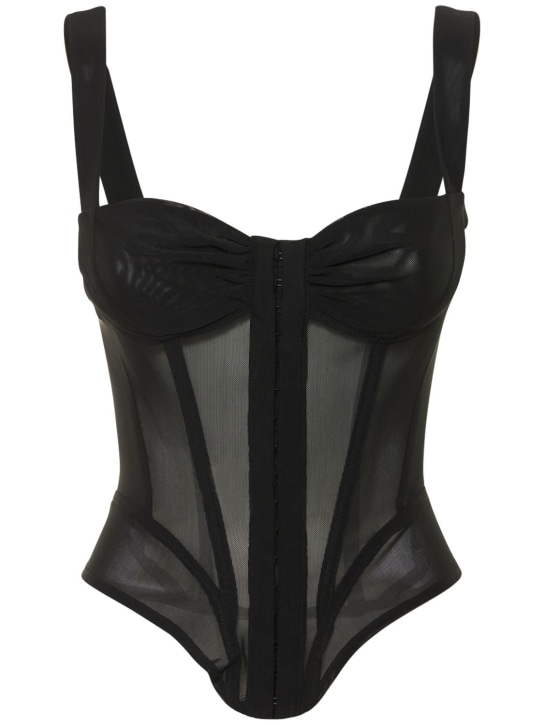 Miaou: Deville power mesh corset top - women_0 | Luisa Via Roma