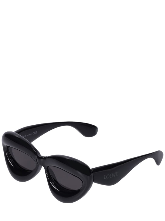 Loewe: Inflated cat-eye sunglasses - Black/Smoke - women_1 | Luisa Via Roma