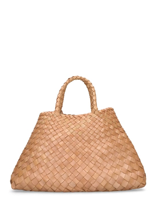 Dragon Diffusion: Small Santa Croce leather shoulder bag - Natural - women_0 | Luisa Via Roma