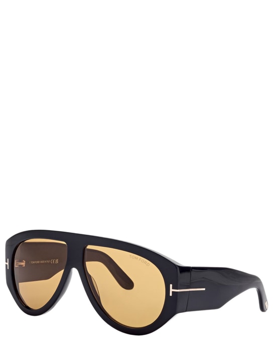 Tom Ford: Bronson pilot acetate sunglasses - Black/Yellow - men_1 | Luisa Via Roma