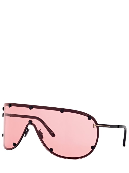 Tom Ford: Pilotensonnenbrille aus Metall „Kyler“ - Schwarz/Rot - men_1 | Luisa Via Roma