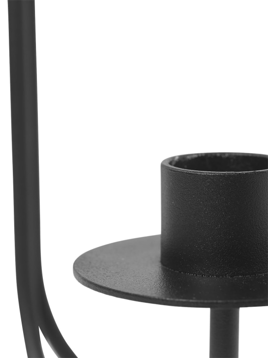 Ferm Living: Sway iron candelabra - Black - ecraft_1 | Luisa Via Roma