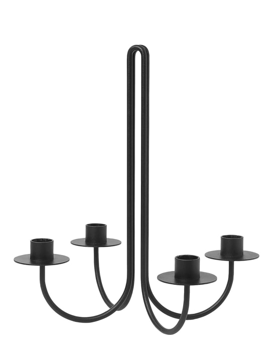 Ferm Living: Sway iron candelabra - Black - ecraft_0 | Luisa Via Roma