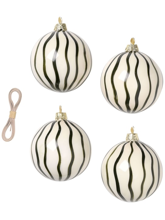 Ferm Living: Set of 4 Christmas ornaments - ecraft_0 | Luisa Via Roma