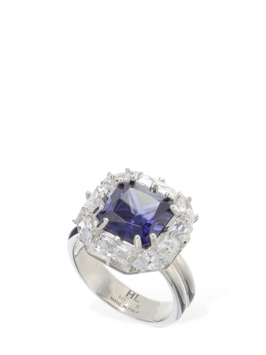 Hatton Labs: Ring „Crown“ - Kristall/Blau - men_1 | Luisa Via Roma