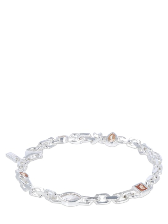 Hatton Labs: La Croisette chain bracelet - Gümüş/Renkli - men_1 | Luisa Via Roma
