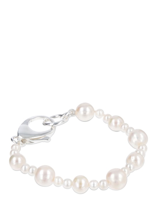 Hatton Labs: Pebbles XL pearl bracelet - İnci - men_1 | Luisa Via Roma