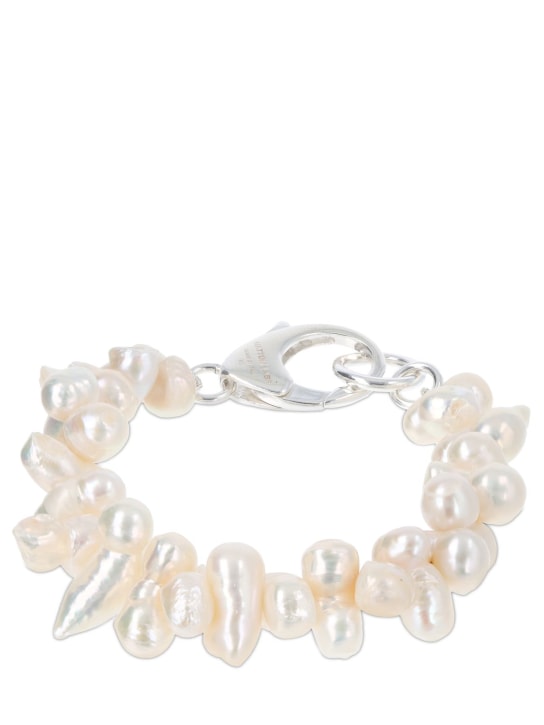 Hatton Labs: Peanut pearl bracelet - Pearl - men_0 | Luisa Via Roma