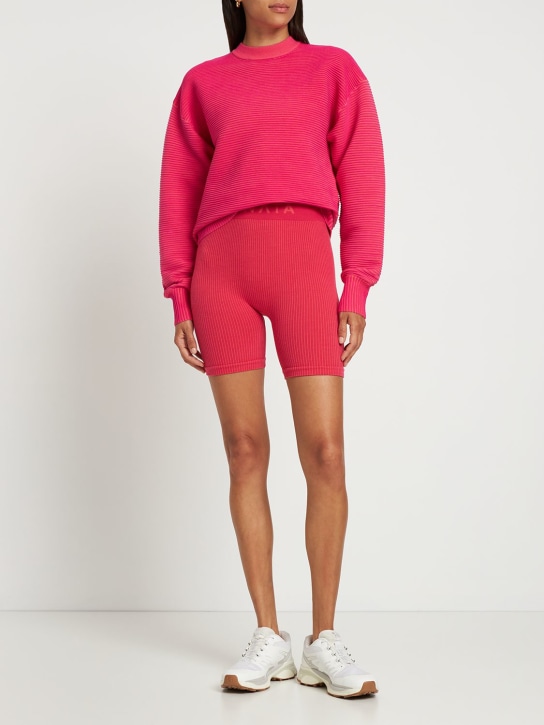 Nagnata: Sonny cotton knit sweater - Pink - women_1 | Luisa Via Roma