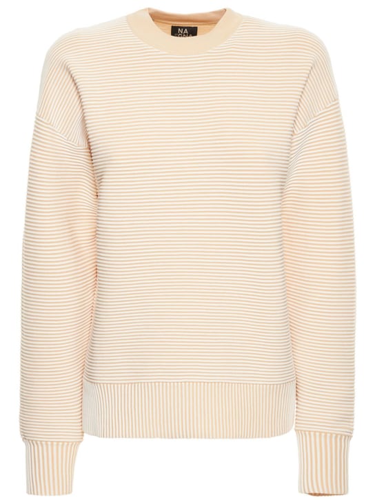 Nagnata: Sonny cotton knit sweater - Beige - women_0 | Luisa Via Roma