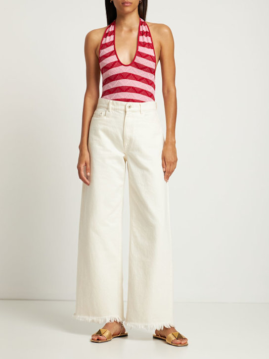 Musier Paris: Top de punto de viscosa - Rosa/Rojo - women_1 | Luisa Via Roma