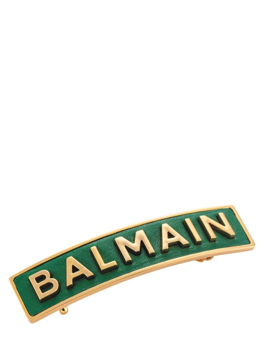 Balmain Hair: Medium Limited Edition Barrette FW22 - Verde - beauty-women_0 | Luisa Via Roma