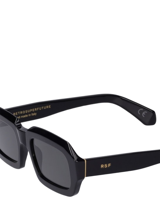 Retrosuperfuture: Fantasma black acetate sunglasses - women_1 | Luisa Via Roma
