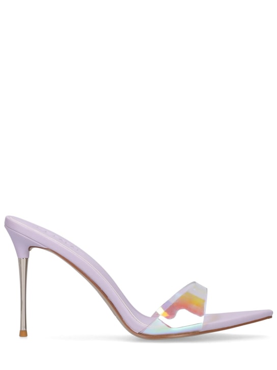 Femme La: Zapatos mules de PVC iridescente 110mm - Lavender/Multi - women_0 | Luisa Via Roma