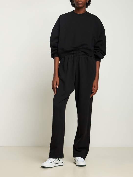 Wardrobe.nyc: HB cotton fleece track top - Black - women_1 | Luisa Via Roma