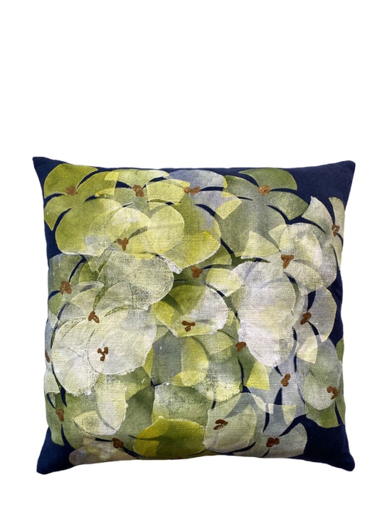 Chiara Grifantini: Hydrangea Gialla cushion - Yellow - ecraft_0 | Luisa Via Roma