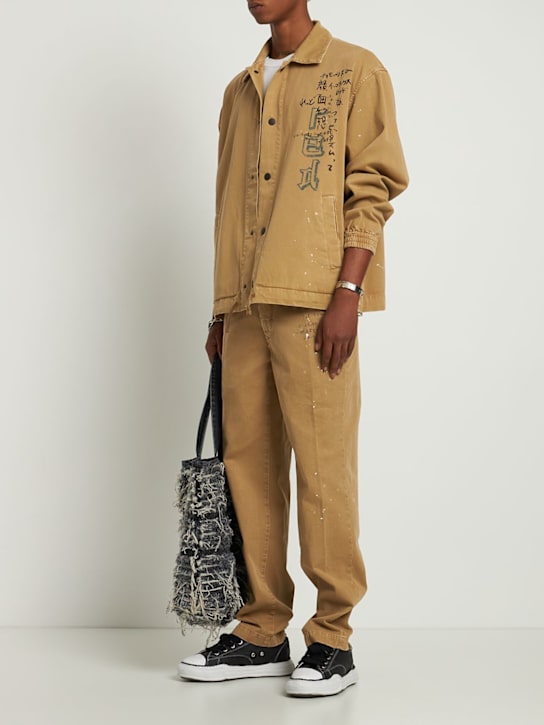 Incotex Red X Facetasm: 19.5cm Incotex Red x Facetasm pants - Camel - men_1 | Luisa Via Roma