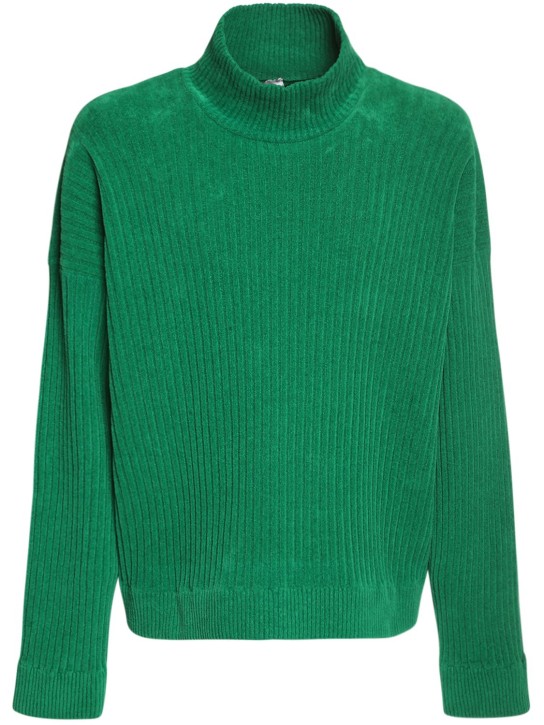 Bonsai: High collar cotton & Lycra knit sweater - men_0 | Luisa Via Roma